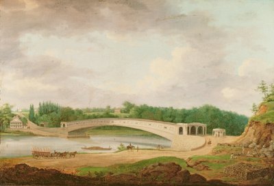 Upper Ferry Bridge at Fairmount by Thomas Birch